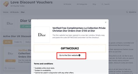 dior uk promo codes|Dior promo codes 2024 UK.